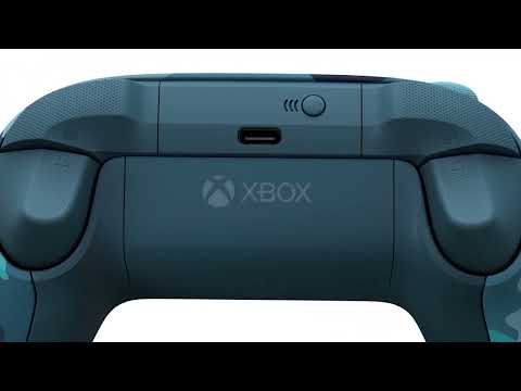 thumbnail video image 2 of Control inalámbrico Xbox One Series X/S Mineral Camo Edición Especial, 2 of 5