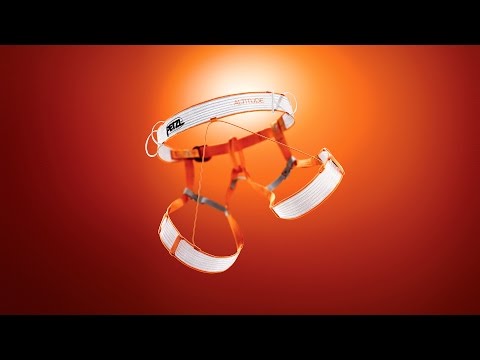 ALTITUDE - Ultra-lightweight mountaineering/ski harness, dons with feet on the ground