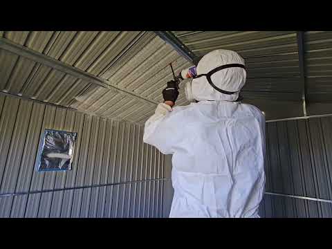 Using Kraken spray foam insulation. https://krakenbond.net/products/fastcoat-insulation-spray-foam