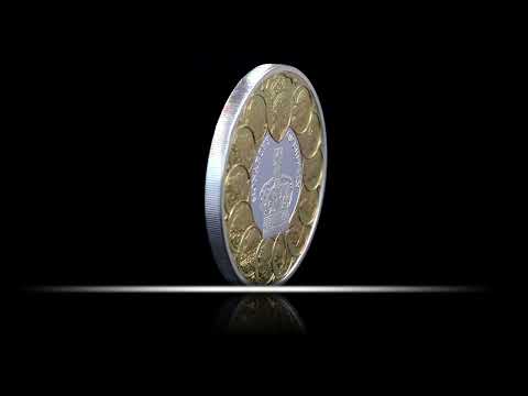 Monarchs of Britain 2025 $1 Gold-plated 1oz Silver Proof Coin