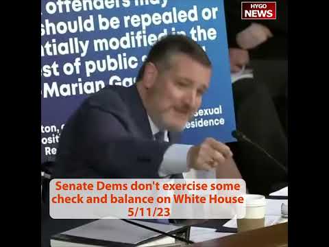 Cruz: "Senate Dems Don't Exercise Some Check And Balance On White House"