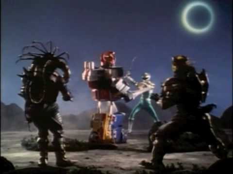 Mighty Morphin Power Rangers Green Ranger vs Dino Megazord