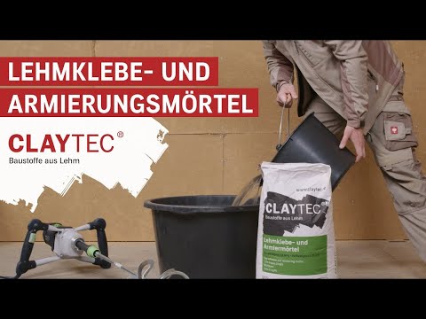 ⁠CLAYTEC Anwendungsvideo: Lehmklebe- und Armierungsmörtel