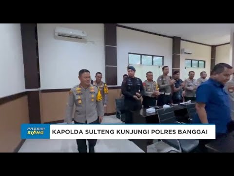 KAPOLDA SULTENG KUNJUNGI POLRES BANGGAI TEGASKAN NETRALITAS POLRI DI PILKADA