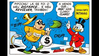 Tio Patinhas e Metralhas em O pato de Tróia | Quadrinho antigos Disney