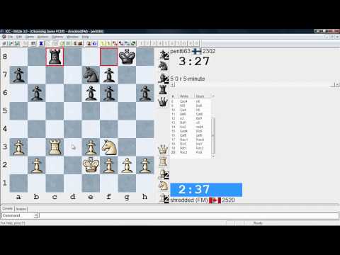 Blitz Chess Commentary Shredded(FM) - Pentti63