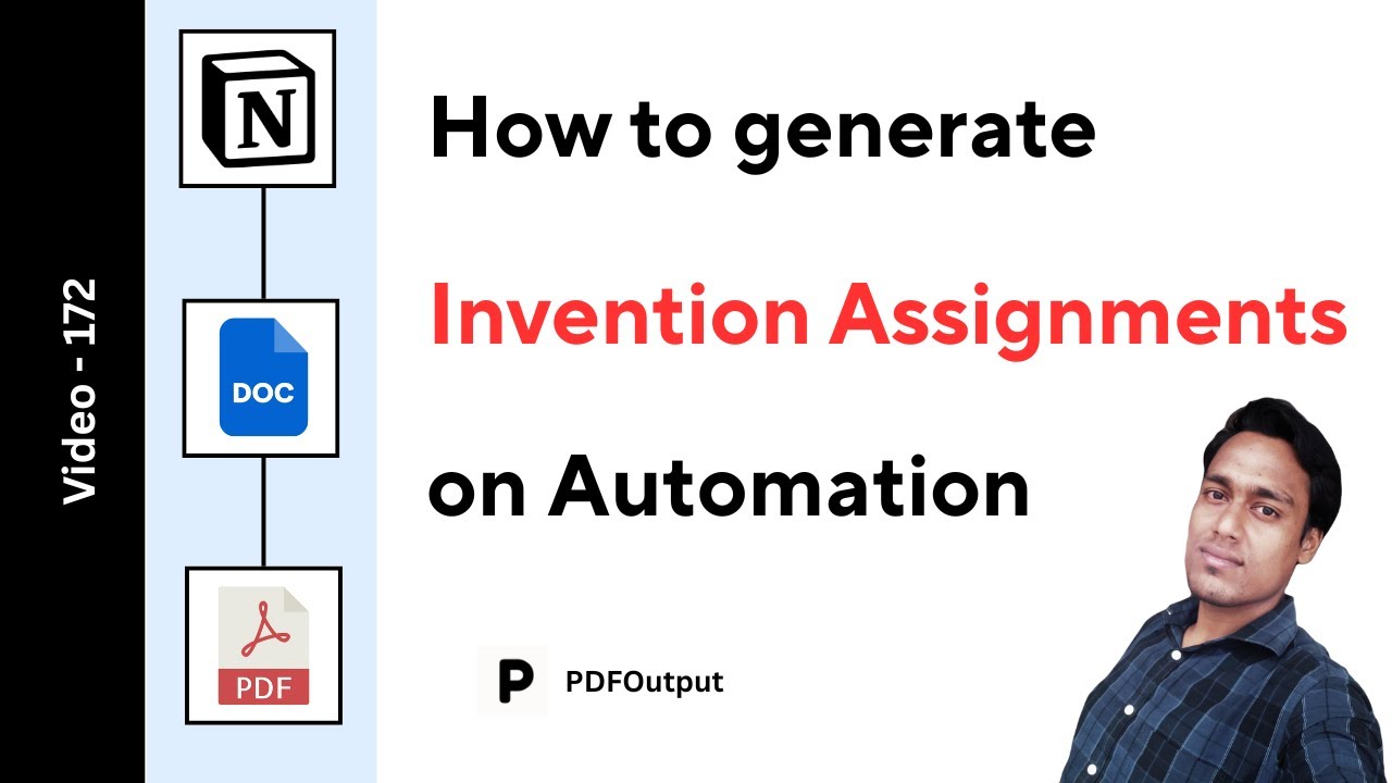 Invention Assignment Agreement PDF (How to create invention assignment PDFs on automation in Notion)