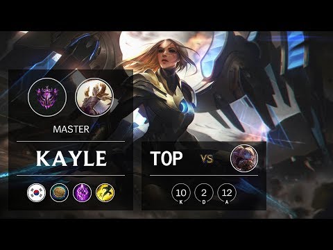 Kayle Top vs Poppy - KR Master Patch 9.15