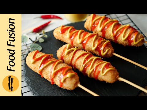 Korean Corn Dog /Hot Dog - Famous Korean Street Food Recipe by Food Fusion