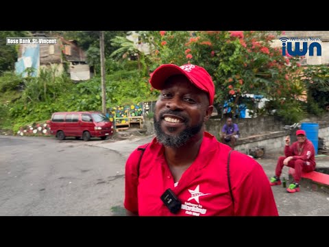 North Leeward incumbent Carlos James chats with iWN