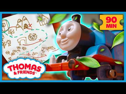 A Strong Wind Blows the Whole Day Off Track! | Thomas & Friends: Watch Out Thomas! | 90+ Minutes! - Kids TV Series, Kingdom Kids Zone - Thomas & Friends