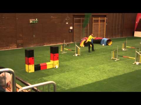 Sina Just mit Kwiek, VDH-DM Kleinblittersdorf, 07.12.2013, A-Lauf