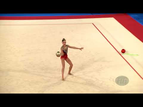 KOCSIS Evelin Viktoria (HUN) - 2019 Rhythmic Junior Worlds, Moscow (RUS) - Qualifications Ball
