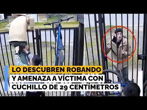 Lo descubren robando y amenaza a víctima con cuchillo de 29 centímetros: ladrón fue condenado
