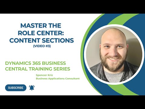 Master the Role Center: Content Sections