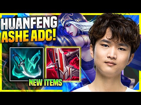 HUANFENG PICKS ASHE WITH NEW ITEM IMMORTAL SHIELDBOW! - SN Huanfeng Plays Ashe ADC vs Kai'Sa!