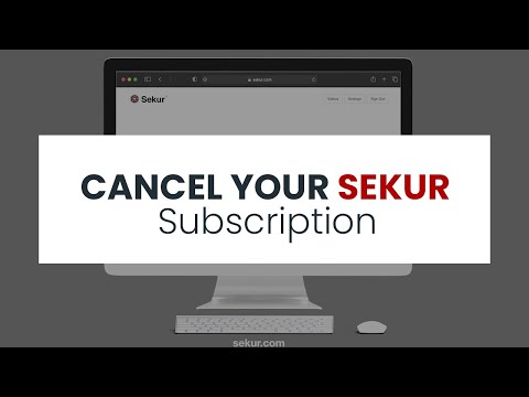 How to cancel your Sekur subscription