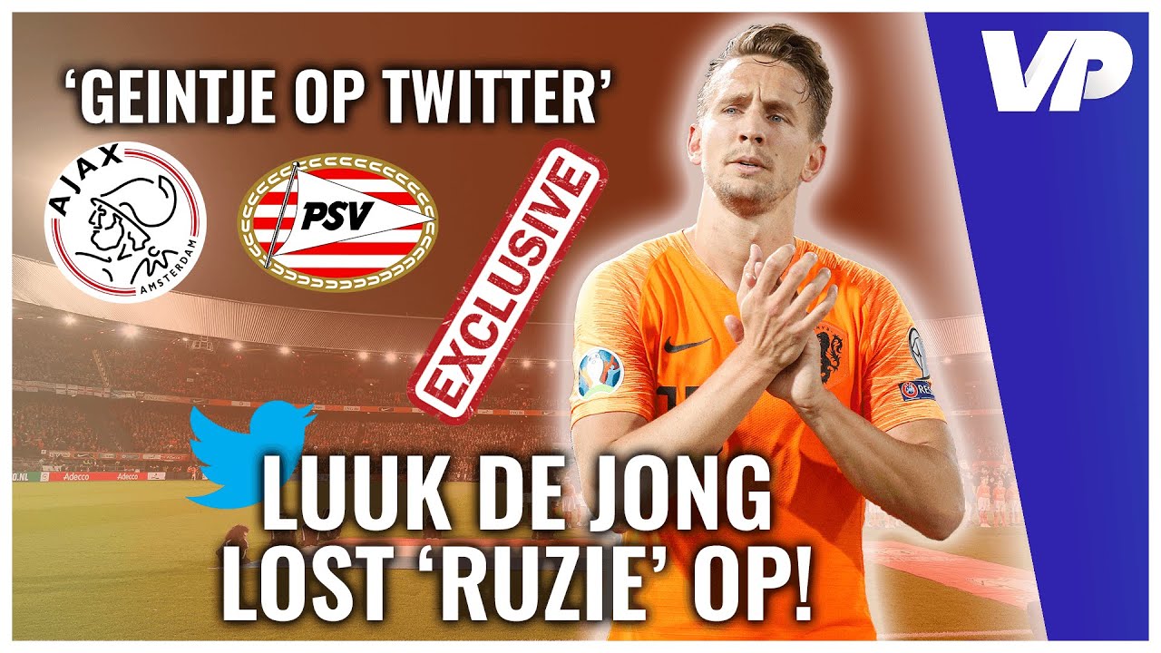 Thumbnail for article: Luuk de Jong reageert op 'Twitter-rel': 'Blijft mooi dat Ajax en PSV geinig doen'