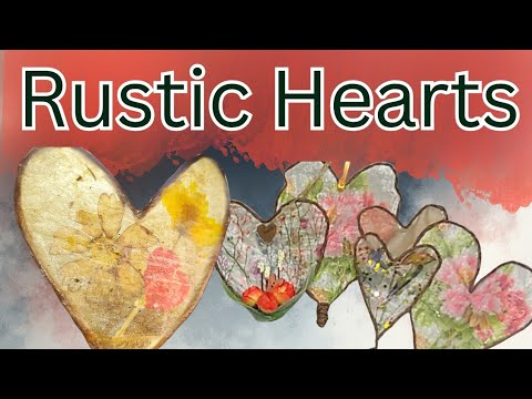 10 Easy Rustic Hearts From Repurposed Tea Bags 
