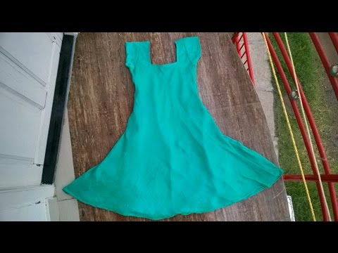 Umbrella cut churidar top cutting and stitching  easy method  part - 1 Video