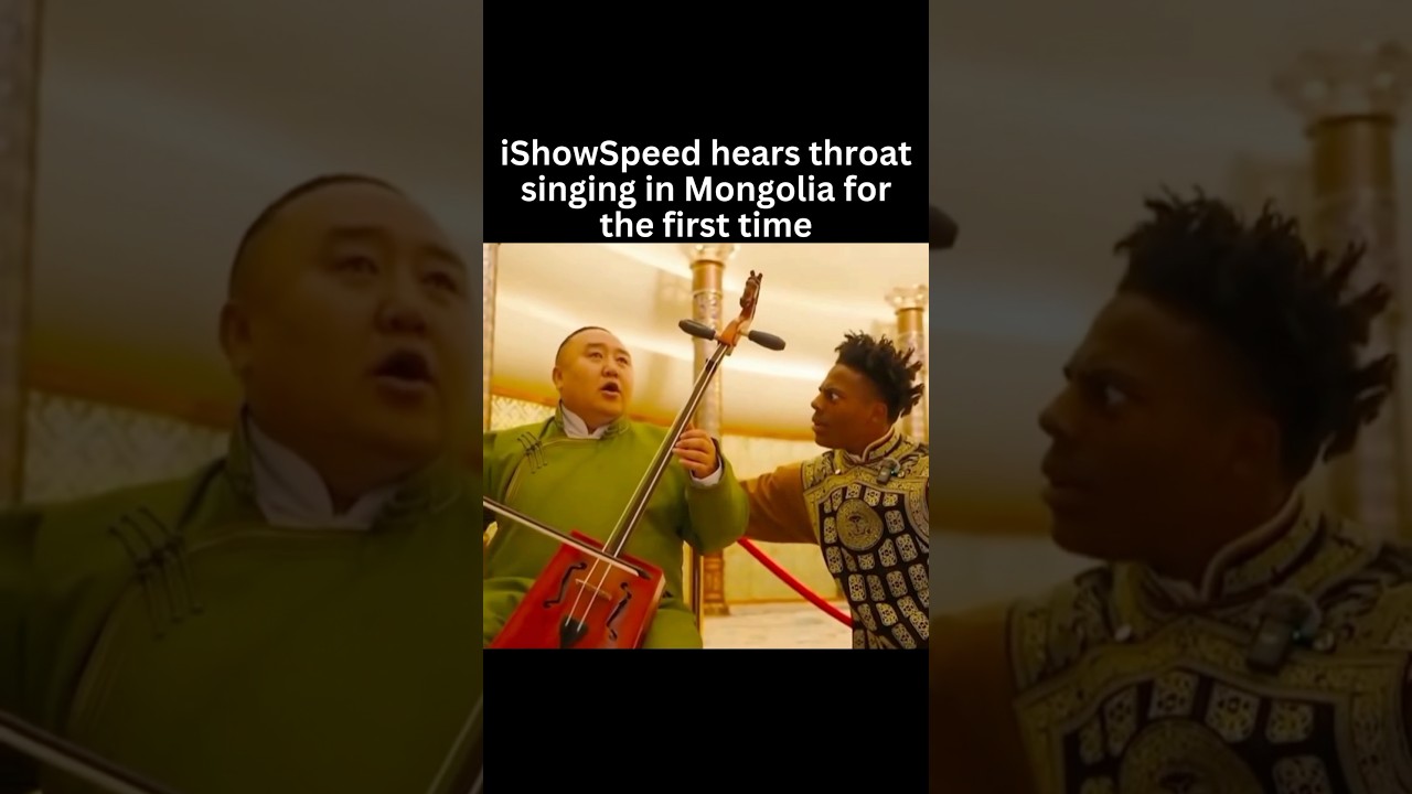 iShowSpeed Hears Mongolian Throat Singing for the First Time 😳🎤