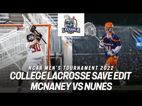 Logan McNaney (Maryland) vs Matthew Nunes (Virginia) - College Lacrosse Save Edit - 5/22/2022