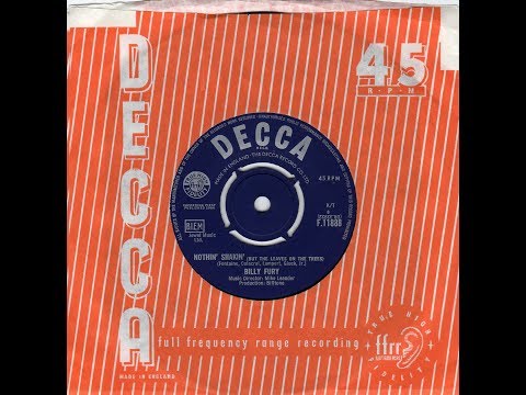 "NOTHIN´ SHAKIN´"  BILLY FURY  DECCA 45 F 11888 P 1964 UK