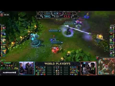 League of Legends S2 Playoffs: SK vs CLG.NA [Group A]