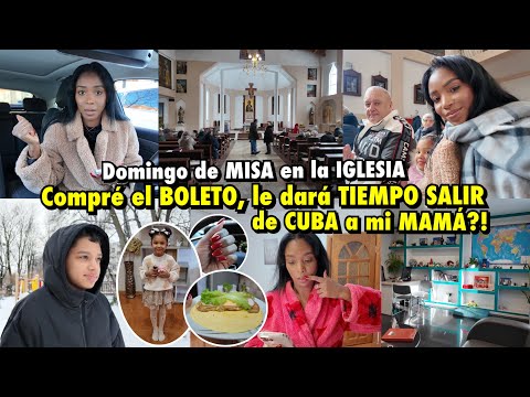 PODRÁ MI MAMÁ SALIR DE CUBA AHORA?😱 COMPRÉ EL BOLETO✈️ FUIMOS A MISA EN IGLESIA CATÓLICA🙏 8,9Feb2026