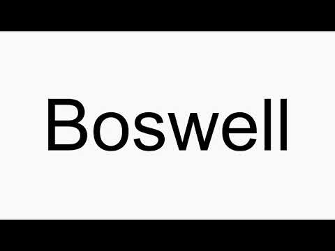 How to pronounce Boswell