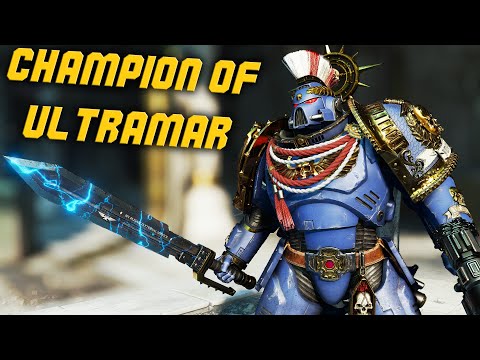 ULTRAMARINES CHAMPION vs Massive Chaos Invasion - Warhammer 40k: Space Marine 2 (4K, Modded)