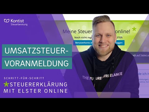 Advance VAT Return in ELSTER Online 2022 | My ELSTER for the Self-Employed | VAT