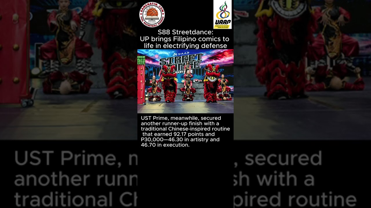 UAAP Streetdance: UP defends streetdance championship; UST and DLSU grab runner-up positions
