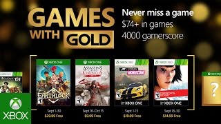 Giochi Games With Gold di settembre