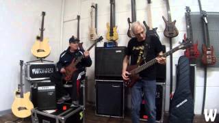 Andy Irvine & Roger Mclachlan Bass Jam at Warwick Australia HQ