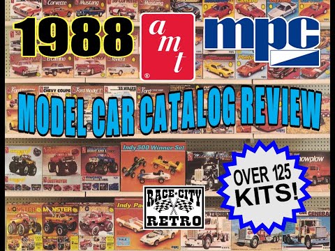 AMT MPC 1988 PLASTIC MODEL CAR KITS CATALOG REVIEW