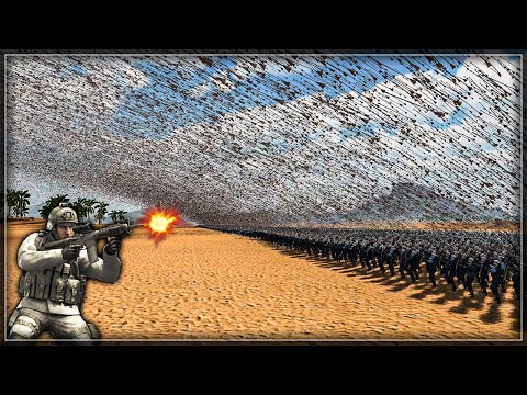 50.000 Super Archers vs 1 Million Modern Soldiers - Ultimate Epic Battle Simulator 2
