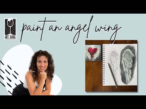 Learn How to Paint an Angel Wing in Acrylic