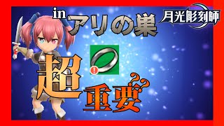【月光彫刻師】アリの巣で重要アイテム？【重要アイテム？】