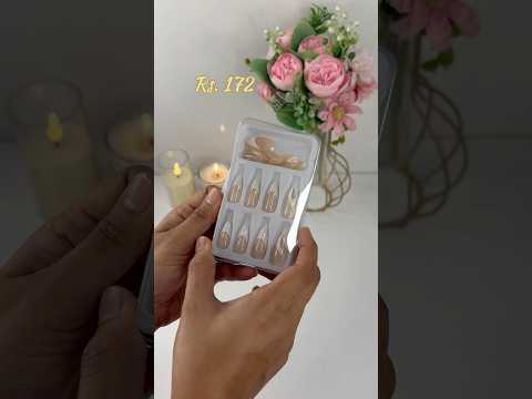 Fake nails #meesho #meeshofinds #fakenails #unboxing #youtubeshorts #shorts #asmr #fashion #beauty