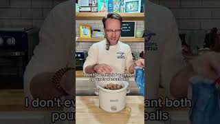 Honey Garlic Meatballs in the crockpot