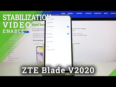 How to Activate Image Stabilization in ZTE Blade V2020 – Stabilize Videos