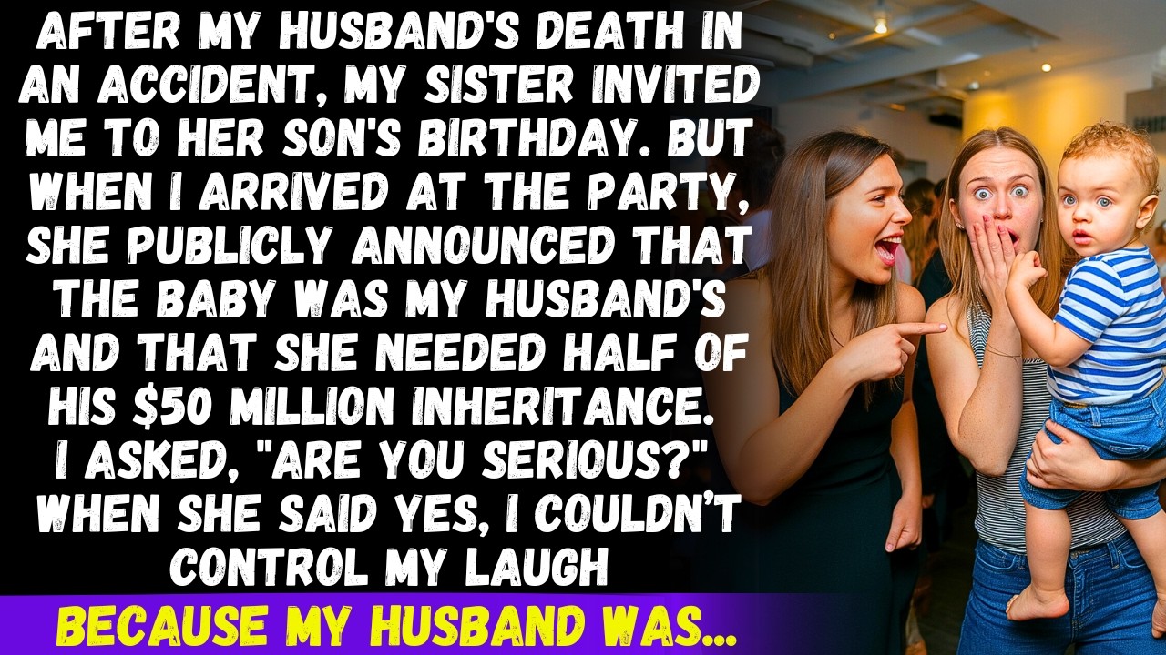 After my husband's death, my sister claimed his baby and demanded half of his $50M. I laughed...