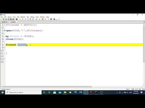 Perl Programming  Tutorials  - 3 -   find and replace string using foreach loop