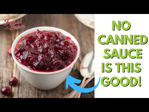 How to make homemade cranberry sauce (The best no fail recipe!)