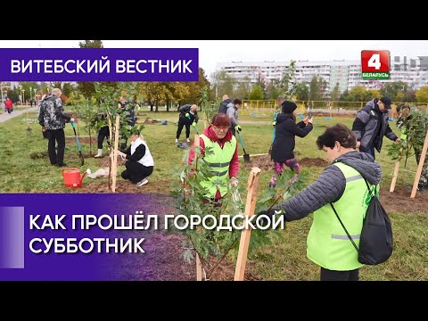 Городской субботник прошёл в Витебске