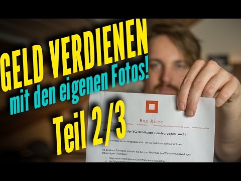 MEHR GELD VERDIENEN mit den eigenen FOTOS 💶  | VG BILD-KUNST | Teil 2/3 | Künstlernachweis