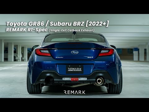 REMARK GR86 / BRZ (2022+) R1-Spec Catback Exhaust System (Single-Exit)