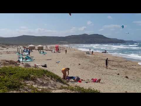 litorale Gonnesa-Iglesias.Splendida giornata x kitesurf. Sardegna Italy