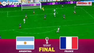 FIFA 23 - Argentina vs France Final - FIFA World Cup 2022 Qatar - Messi vs Mbappe - PC Gameplay